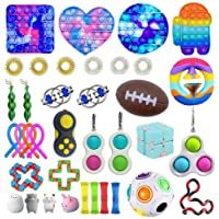 37 Piezas Fidget Toy Packs- Set De Juguetes Sensoriales Fidget Baratos con Simple Dimple Pop Bubble Infinite Cube Stress…